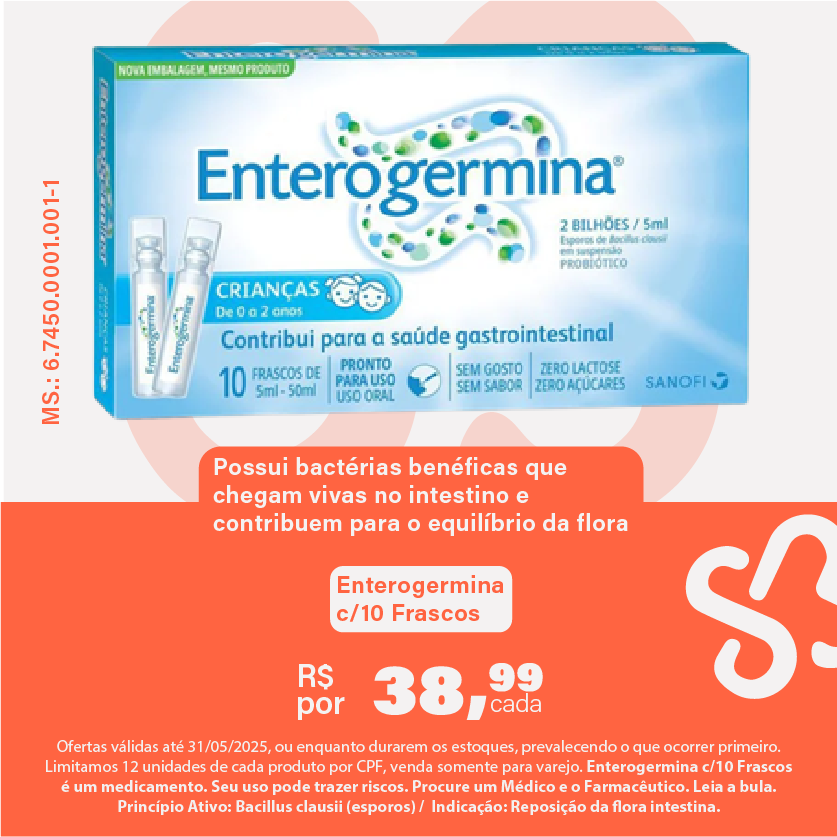 Enterogermina c/10 Frascos