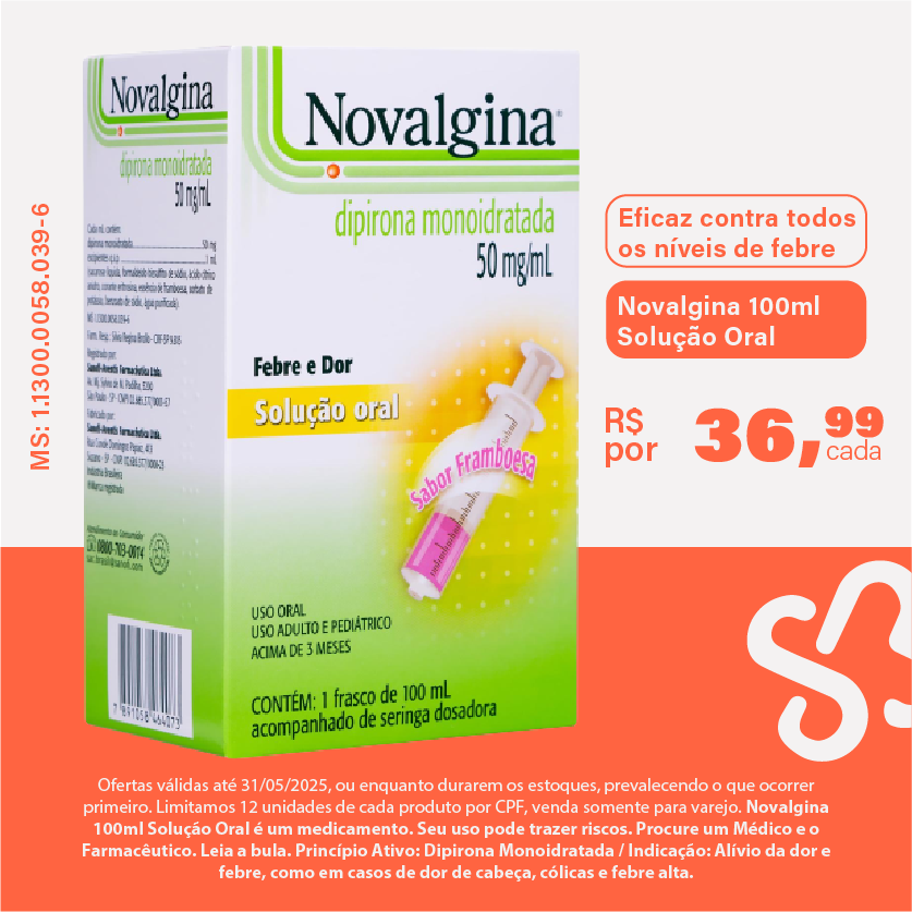 Novalgina 100ml Solução Oral