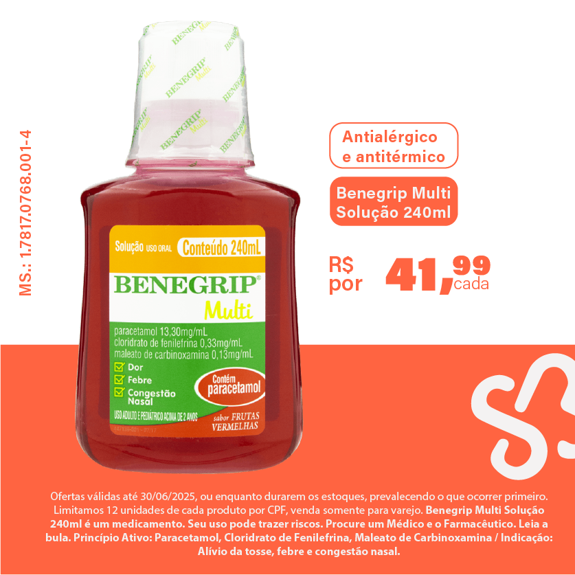 Benegrip Multi Solução 240ml
