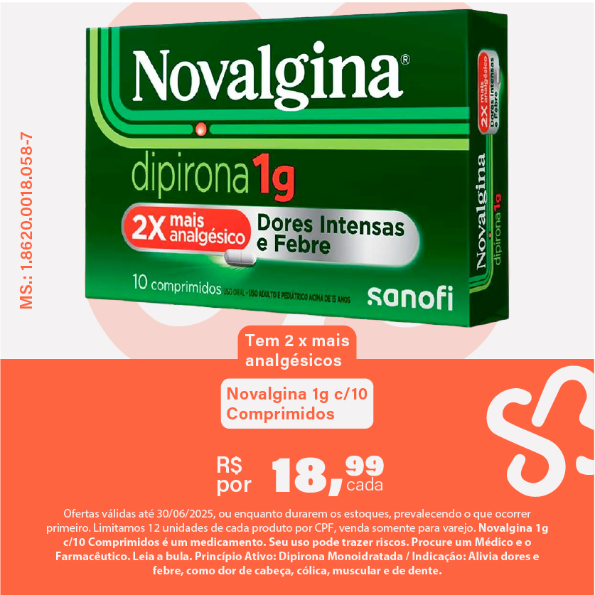 Novalgina 1g c/10 Comprimidos