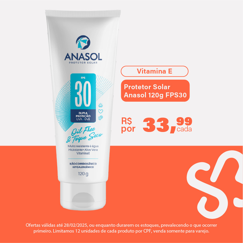 Protetor Solar Anasol 120g FPS30