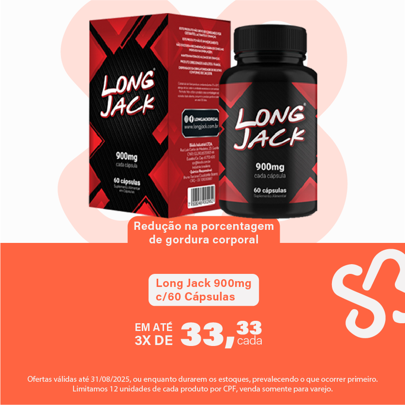 Long Jack 900mg c/60 Cápsulas