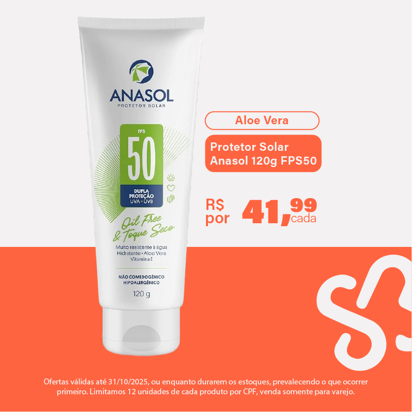 Protetor Solar Anasol 120g FPS50