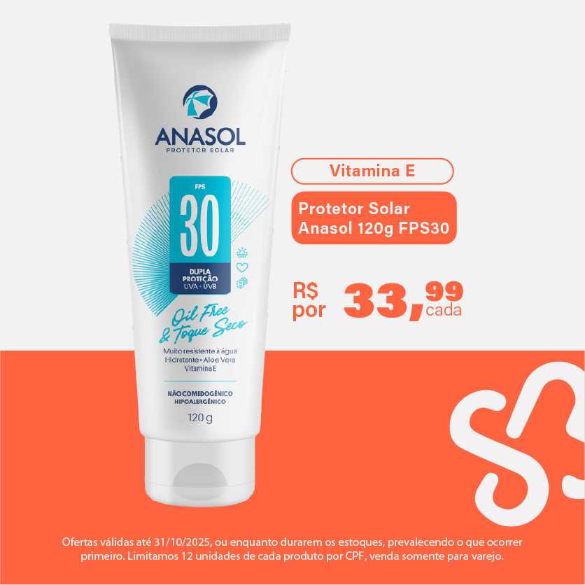 Protetor Solar Anasol 120g FPS30