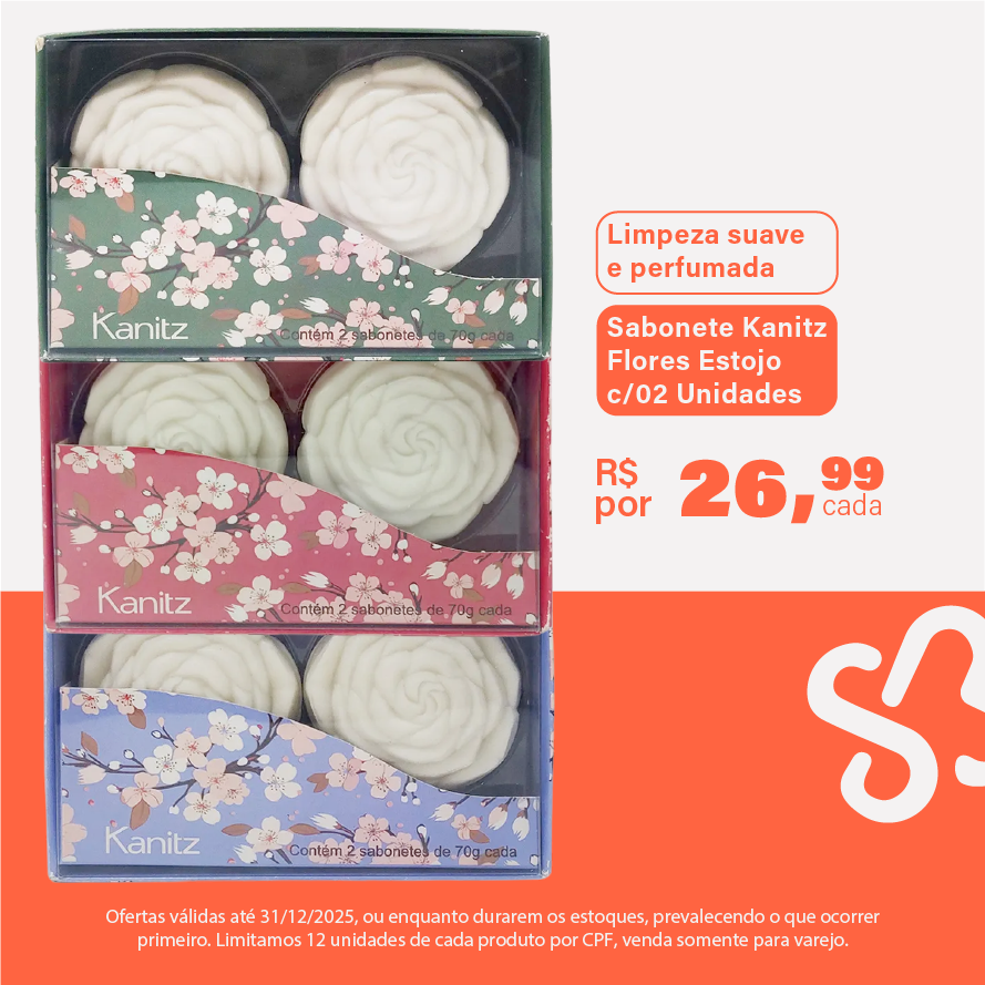 Sabonete Kanitz Flores Estojo c/02 Unidades