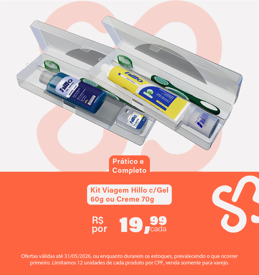 Kit Viagem Hillo c/Gel 60g ou Creme 70g